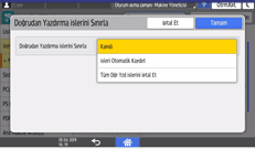 İşletim paneli ekran görseli
