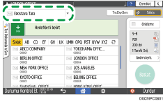 İşletim paneli ekran görseli
