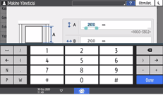İşletim paneli ekran görseli