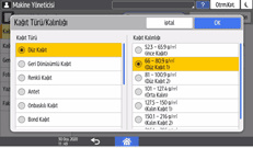 İşletim paneli ekran görseli