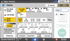 İşletim paneli ekran görseli