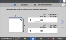 İşletim paneli ekran görseli