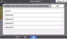 Il·lustració de pantalla del tauler d'operacions