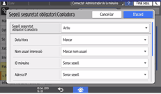 Il·lustració de pantalla del tauler d'operacions
