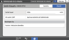 Il·lustració de pantalla del tauler d'operacions