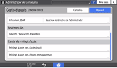 Il·lustració de pantalla del tauler d'operacions