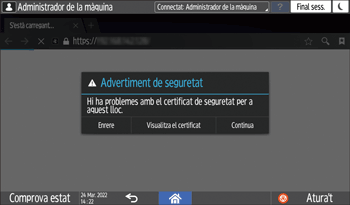 Il·lustració de pantalla del tauler d'operacions