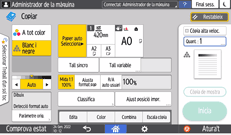Il·lustració de pantalla del tauler d'operacions