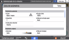 Il·lustració de pantalla del tauler d'operacions