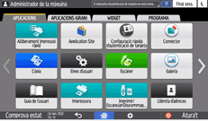 Il·lustració de pantalla del tauler d'operacions