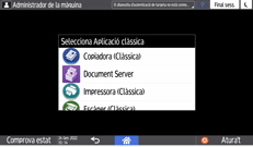 Il·lustració de pantalla del tauler d'operacions