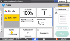 Il·lustració de pantalla del tauler d'operacions