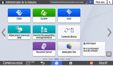 Il·lustració de pantalla del tauler d'operacions