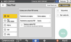 Il·lustració de pantalla del tauler d'operacions
