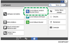 Il·lustració de pantalla del tauler d'operacions