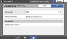 Ilustrace ovládacího panelu