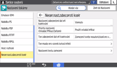 Ilustrace ovládacího panelu