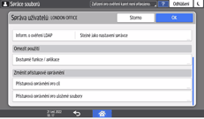 Ilustrace ovládacího panelu