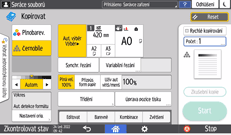 Ilustrace ovládacího panelu
