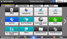 Ilustrace ovládacího panelu