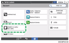 Ilustrace ovládacího panelu