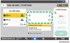 Ilustrace ovládacího panelu