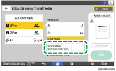 Ilustrace ovládacího panelu