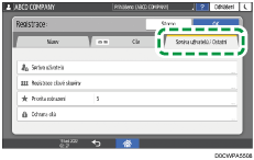 Ilustrace ovládacího panelu