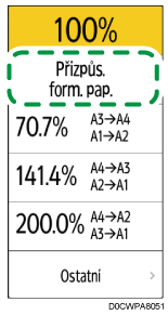 Ilustrace ovládacího panelu