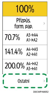 Ilustrace ovládacího panelu