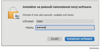 Ilustrace obrazovky ovladače