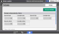 Ilustrace ovládacího panelu