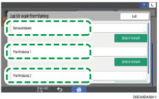 Operation panel screen illustration