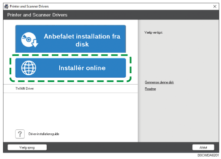 Illustration af driver-installationsprogram