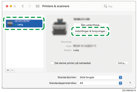 Illustration af driverskærmbillede