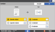 Operation panel screen illustration