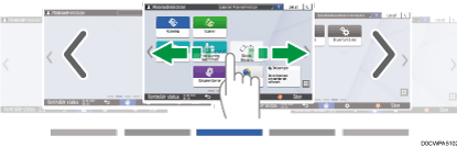 Operation panel screen illustration