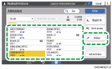Operation panel screen illustration