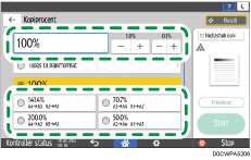Operation panel screen illustration