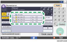 Operation panel screen illustration