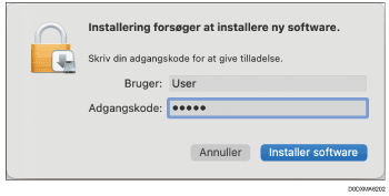 Illustration af driverskærmbillede