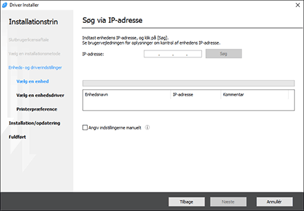 Illustration af driver-installationsprogram