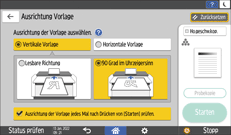 Abbildung Bedienfeld-Display
