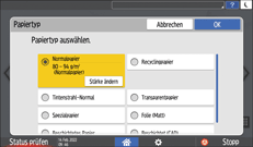 Abbildung Bedienfeld-Display