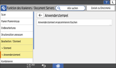 Abbildung Bedienfeld-Display