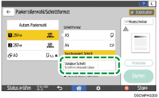 Abbildung Bedienfeld-Display