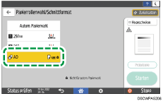 Abbildung Bedienfeld-Display