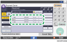 Abbildung Bedienfeld-Display