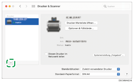 Abbildung Treiberbildschirm
