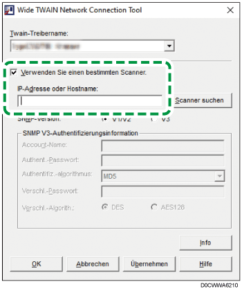 Abbildung Treiberbildschirm